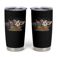Mothman And Jersey Devil Tumbler Cup Merry Cryptmas Funny Holiday Gift