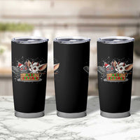 Mothman And Jersey Devil Tumbler Cup Merry Cryptmas Funny Holiday Gift