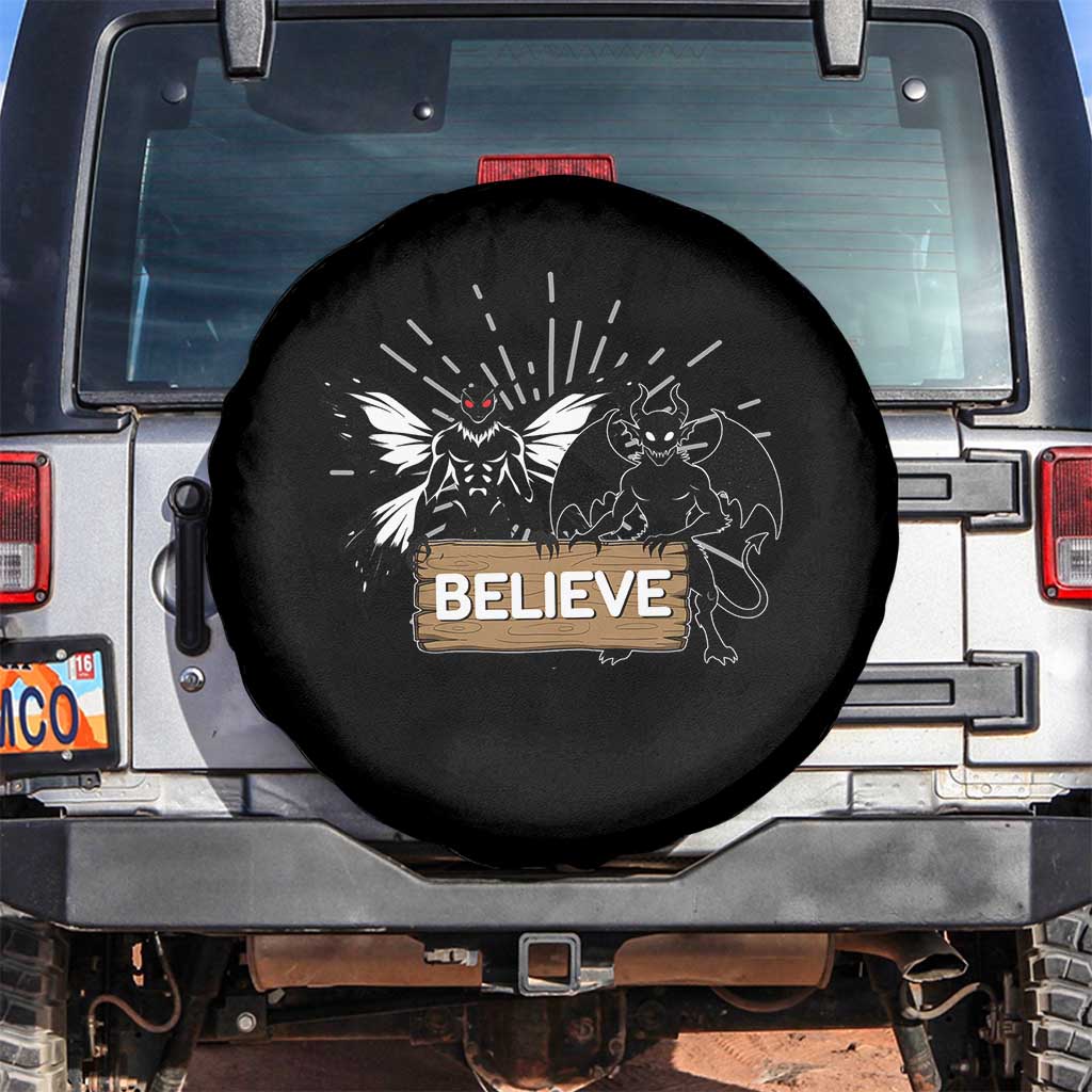 Mothman Jersey Devil Spare Tire Cover Believe Cryptid Folklore Gift - Wonder Print Shop