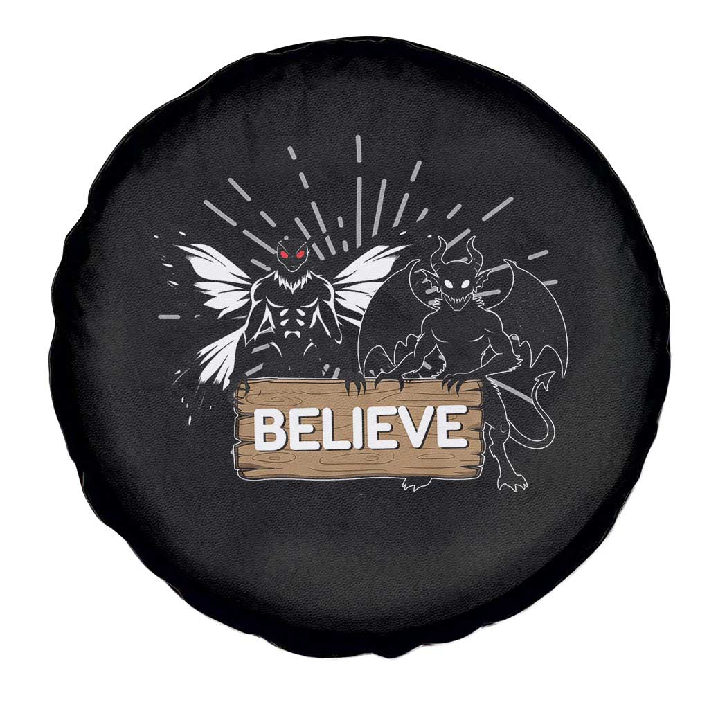 Mothman Jersey Devil Spare Tire Cover Believe Cryptid Folklore Gift - Wonder Print Shop