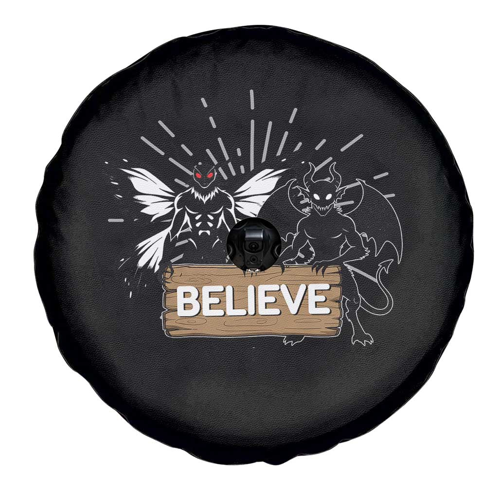 Mothman Jersey Devil Spare Tire Cover Believe Cryptid Folklore Gift - Wonder Print Shop