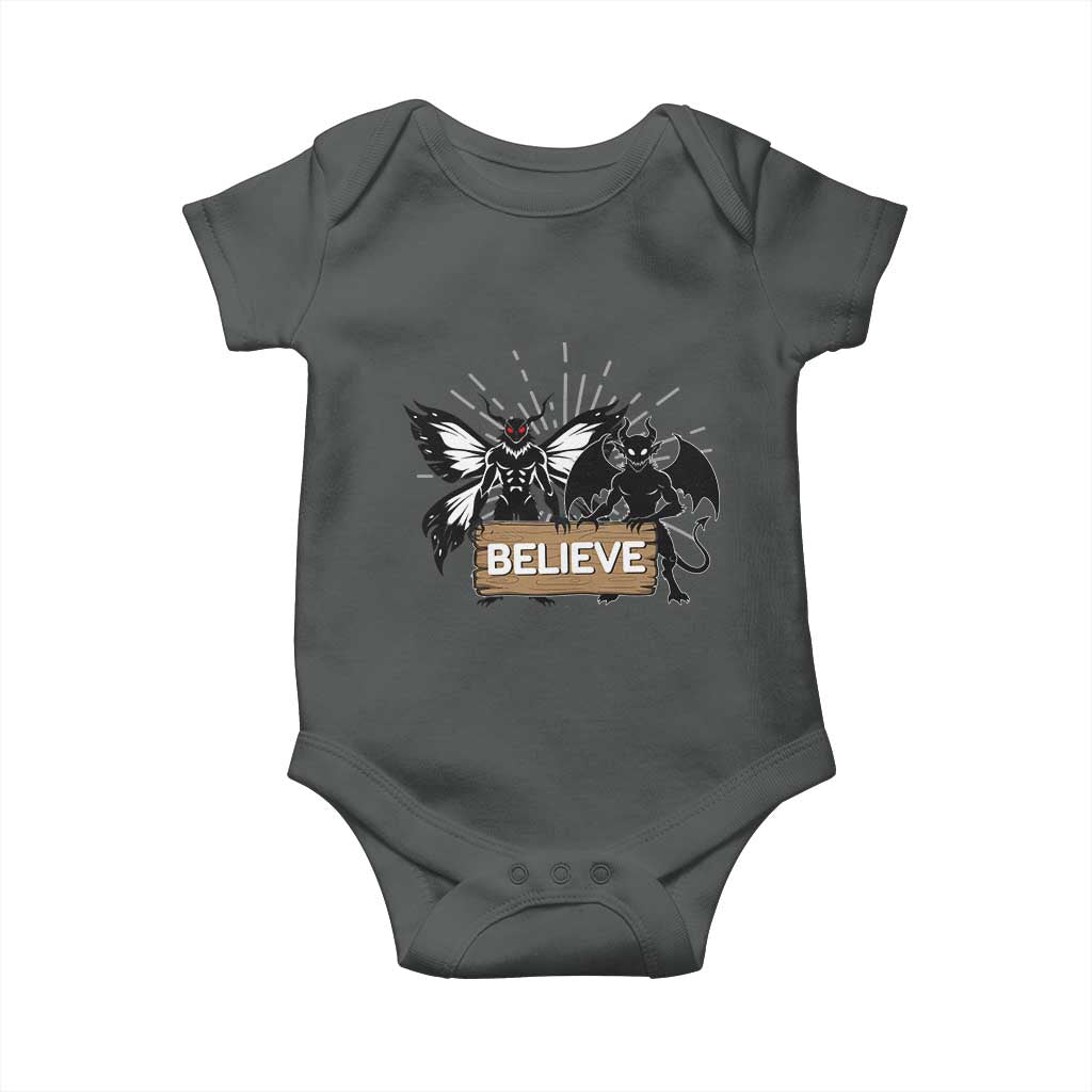 Mothman Jersey Devil Baby Onesie Believe Cryptid Folklore Gift - Wonder Print Shop