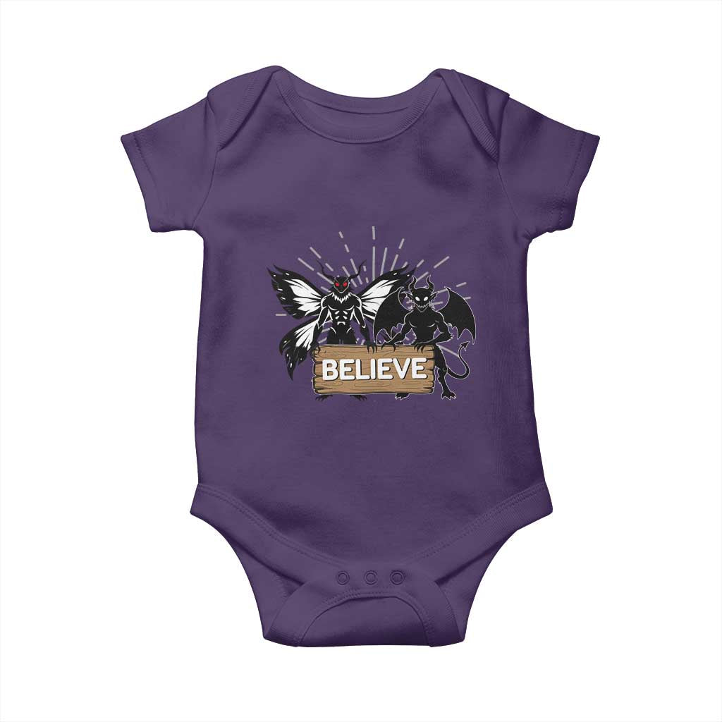 Mothman Jersey Devil Baby Onesie Believe Cryptid Folklore Gift - Wonder Print Shop