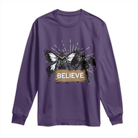 Mothman Jersey Devil Long Sleeve Shirt Believe Cryptid Folklore Gift - Wonder Print Shop