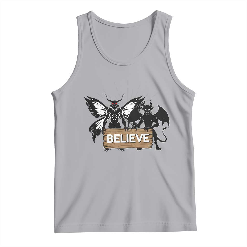 Mothman Jersey Devil Tank Top Believe Cryptid Folklore Gift - Wonder Print Shop