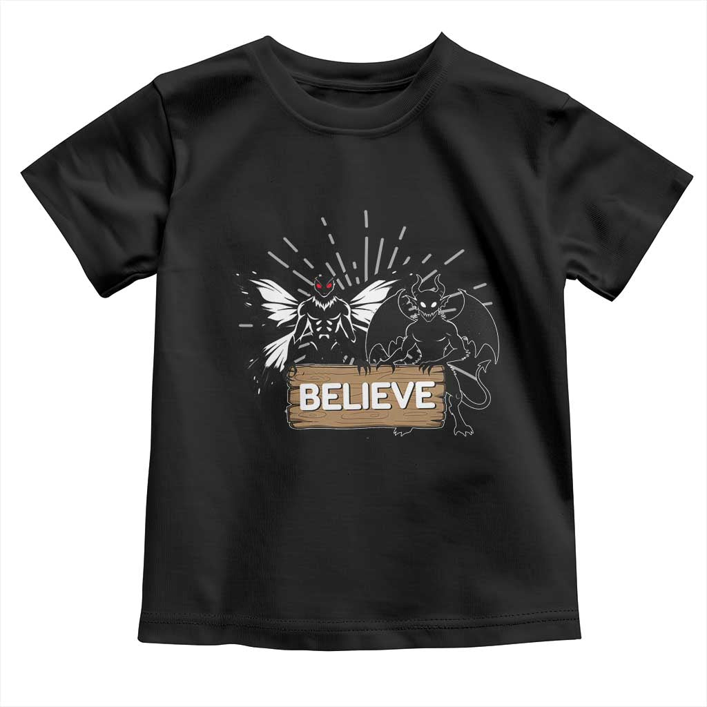 Mothman Jersey Devil Toddler T Shirt Believe Cryptid Folklore Gift - Wonder Print Shop