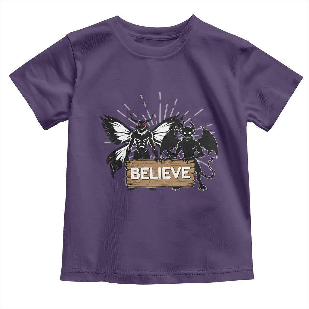 Mothman Jersey Devil Toddler T Shirt Believe Cryptid Folklore Gift - Wonder Print Shop
