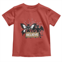 Mothman Jersey Devil Toddler T Shirt Believe Cryptid Folklore Gift - Wonder Print Shop