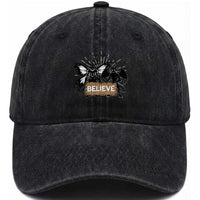 Mothman Jersey Devil Washed Cotton Baseball Cap Believe Cryptid Folklore Gift