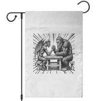 Bigfoot Jersey Devil Garden Flag Arm Wrestling Funny Cryptid Gift - Wonder Print Shop