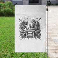 Bigfoot Jersey Devil Garden Flag Arm Wrestling Funny Cryptid Gift - Wonder Print Shop