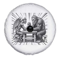 Bigfoot Jersey Devil Spare Tire Cover Arm Wrestling Funny Cryptid Gift - Wonder Print Shop