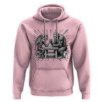 Bigfoot Jersey Devil Hoodie Arm Wrestling Funny Cryptid Gift - Wonder Print Shop