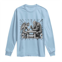 Bigfoot Jersey Devil Long Sleeve Shirt Arm Wrestling Funny Cryptid Gift - Wonder Print Shop