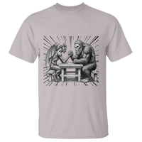 Bigfoot Jersey Devil T Shirt Arm Wrestling Funny Cryptid Gift - Wonder Print Shop