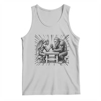 Bigfoot Jersey Devil Tank Top Arm Wrestling Funny Cryptid Gift - Wonder Print Shop