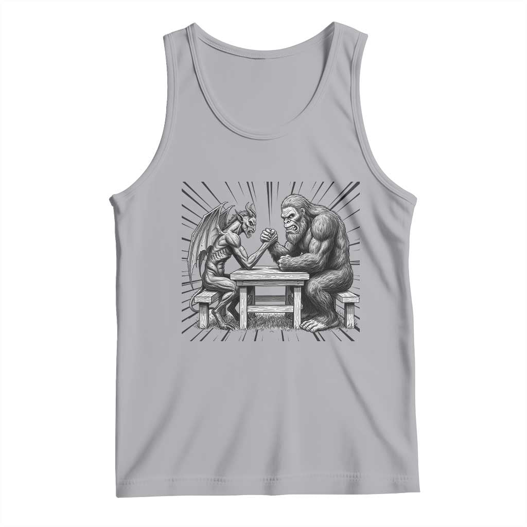 Bigfoot Jersey Devil Tank Top Arm Wrestling Funny Cryptid Gift - Wonder Print Shop