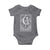 The Knitter Skeleton Baby Onesie Knitting Lover Gift Tarot Card Graphic - Wonder Print Shop