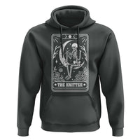 The Knitter Skeleton Hoodie Knitting Lover Gift Tarot Card Graphic - Wonder Print Shop