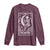 The Knitter Skeleton Long Sleeve Shirt Knitting Lover Gift Tarot Card Graphic - Wonder Print Shop