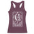 The Knitter Skeleton Racerback Tank Top Knitting Lover Gift Tarot Card Graphic - Wonder Print Shop