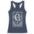The Knitter Skeleton Racerback Tank Top Knitting Lover Gift Tarot Card Graphic - Wonder Print Shop