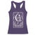 The Knitter Skeleton Racerback Tank Top Knitting Lover Gift Tarot Card Graphic - Wonder Print Shop