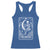 The Knitter Skeleton Racerback Tank Top Knitting Lover Gift Tarot Card Graphic - Wonder Print Shop