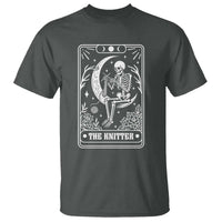 The Knitter Skeleton T Shirt Knitting Lover Gift Tarot Card Graphic - Wonder Print Shop