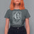 The Knitter Skeleton T Shirt For Women Knitting Lover Gift Tarot Card Graphic - Wonder Print Shop