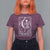 The Knitter Skeleton T Shirt For Women Knitting Lover Gift Tarot Card Graphic - Wonder Print Shop