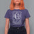 The Knitter Skeleton T Shirt For Women Knitting Lover Gift Tarot Card Graphic - Wonder Print Shop