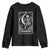 The Knitter Skeleton Youth Sweatshirt Knitting Lover Gift Tarot Card Graphic - Wonder Print Shop