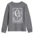 The Knitter Skeleton Youth Sweatshirt Knitting Lover Gift Tarot Card Graphic - Wonder Print Shop