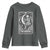The Knitter Skeleton Youth Sweatshirt Knitting Lover Gift Tarot Card Graphic - Wonder Print Shop