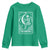 The Knitter Skeleton Youth Sweatshirt Knitting Lover Gift Tarot Card Graphic - Wonder Print Shop