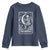 The Knitter Skeleton Youth Sweatshirt Knitting Lover Gift Tarot Card Graphic - Wonder Print Shop
