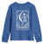 The Knitter Skeleton Youth Sweatshirt Knitting Lover Gift Tarot Card Graphic - Wonder Print Shop