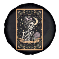 The Crocheter Skeleton Spare Tire Cover Crochet Lover Gift Tarot Card Graphic - Wonder Print Shop