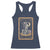 The Crocheter Skeleton Racerback Tank Top Crochet Lover Gift Tarot Card Graphic - Wonder Print Shop