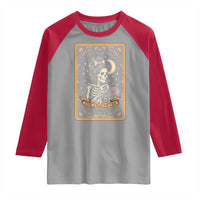 The Crocheter Skeleton Raglan Shirt Crochet Lover Gift Tarot Card Graphic - Wonder Print Shop