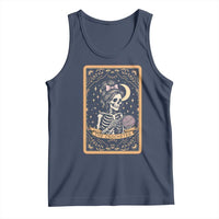 The Crocheter Skeleton Tank Top Crochet Lover Gift Tarot Card Graphic - Wonder Print Shop