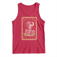 The Crocheter Skeleton Tank Top Crochet Lover Gift Tarot Card Graphic - Wonder Print Shop