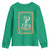 The Crocheter Skeleton Youth Sweatshirt Crochet Lover Gift Tarot Card Graphic - Wonder Print Shop