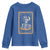 The Crocheter Skeleton Youth Sweatshirt Crochet Lover Gift Tarot Card Graphic - Wonder Print Shop