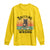 Funny Black Cat Long Sleeve Shirt Knitting Because Murder Is Wrong Gift - Wonder Print Shop