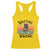 Funny Black Cat Racerback Tank Top Knitting Because Murder Is Wrong Gift - Wonder Print Shop