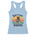 Funny Black Cat Racerback Tank Top Knitting Because Murder Is Wrong Gift - Wonder Print Shop
