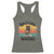 Funny Black Cat Racerback Tank Top Knitting Because Murder Is Wrong Gift - Wonder Print Shop