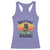 Funny Black Cat Racerback Tank Top Knitting Because Murder Is Wrong Gift - Wonder Print Shop